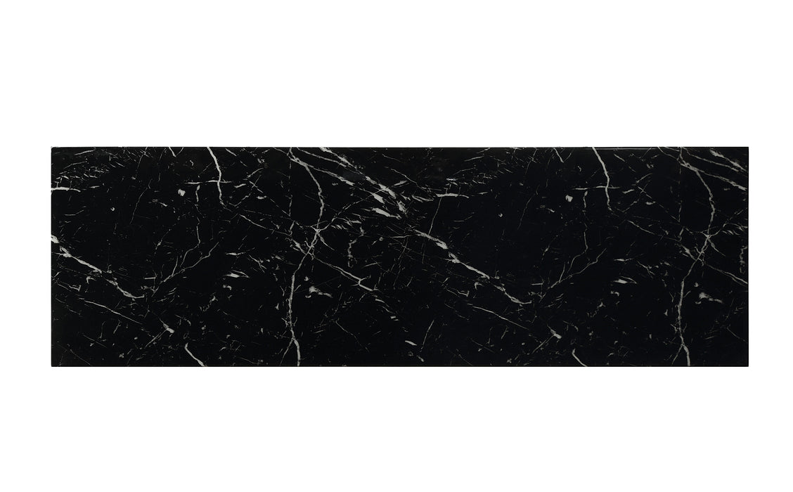 Brancaster Marble & Aluminum Bar Table - U&U Home Budget Furniture (Carteret, NJ)