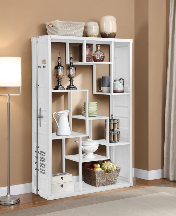 Cargo White Shelf Rack / Book Shelf - U&U Home Budget Furniture (Carteret, NJ)