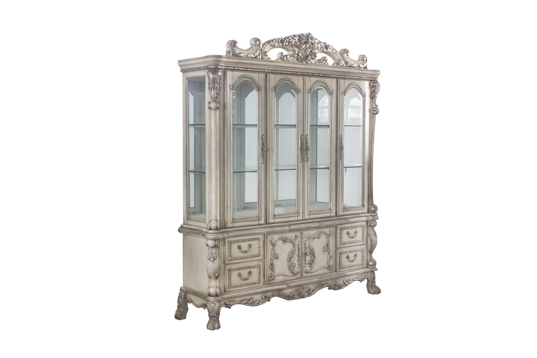 Dresden Vintage Bone White Hutch & Buffet - U&U Home Budget Furniture (Carteret, NJ)
