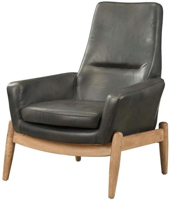 Acme Dolphin Accent Chair in Black 59533 - U&U Home Budget Furniture (Carteret, NJ)