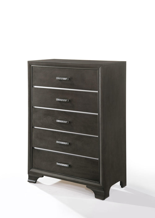Carine II Gray Chest - U&U Home Budget Furniture (Carteret, NJ)