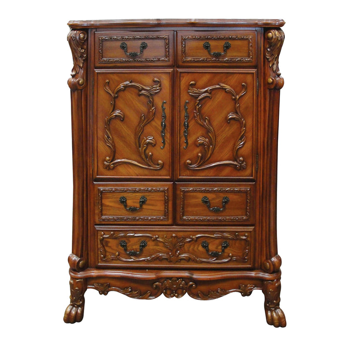 Dresden Cherry Oak Chest - U&U Home Budget Furniture (Carteret, NJ)