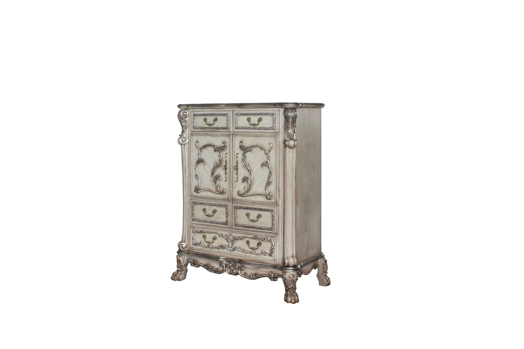 Dresden Vintage Bone White Chest - U&U Home Budget Furniture (Carteret, NJ)