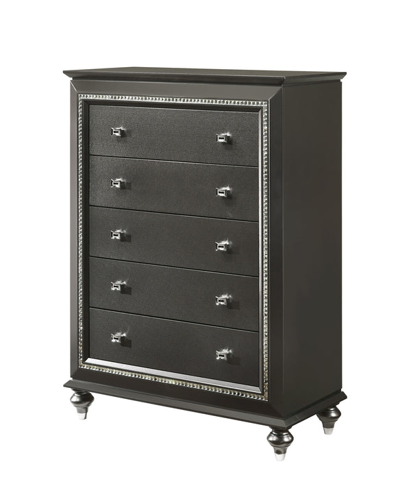 Kaitlyn Metallic Gray Chest - U&U Home Budget Furniture (Carteret, NJ)