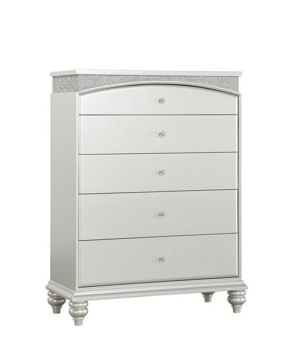 Maverick Platinum Chest - U&U Home Budget Furniture (Carteret, NJ)