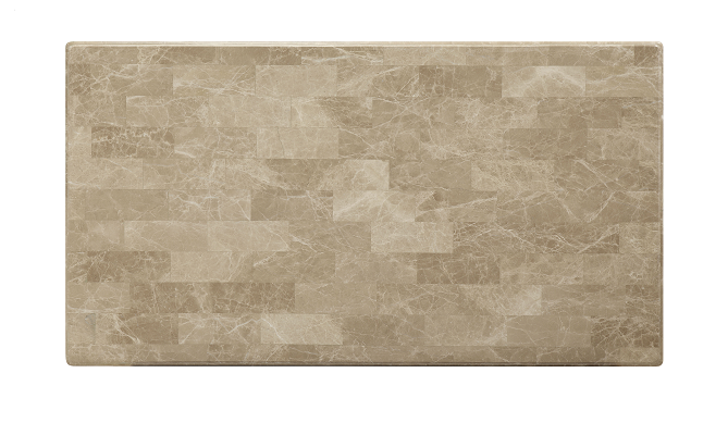 Daesha Marble & Antique Gold Coffee Table - U&U Home Budget Furniture (Carteret, NJ)