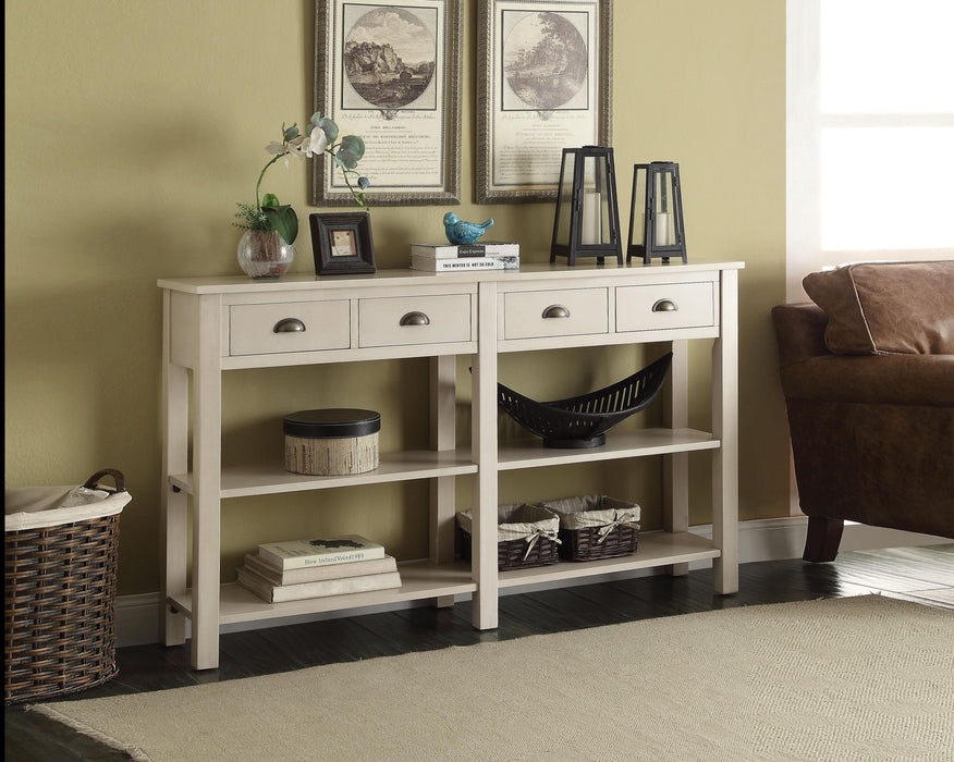 Galileo Cream Console Table - U&U Home Budget Furniture (Carteret, NJ)