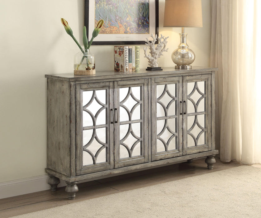 Velika Weathered Gray Console Table - U&U Home Budget Furniture (Carteret, NJ)