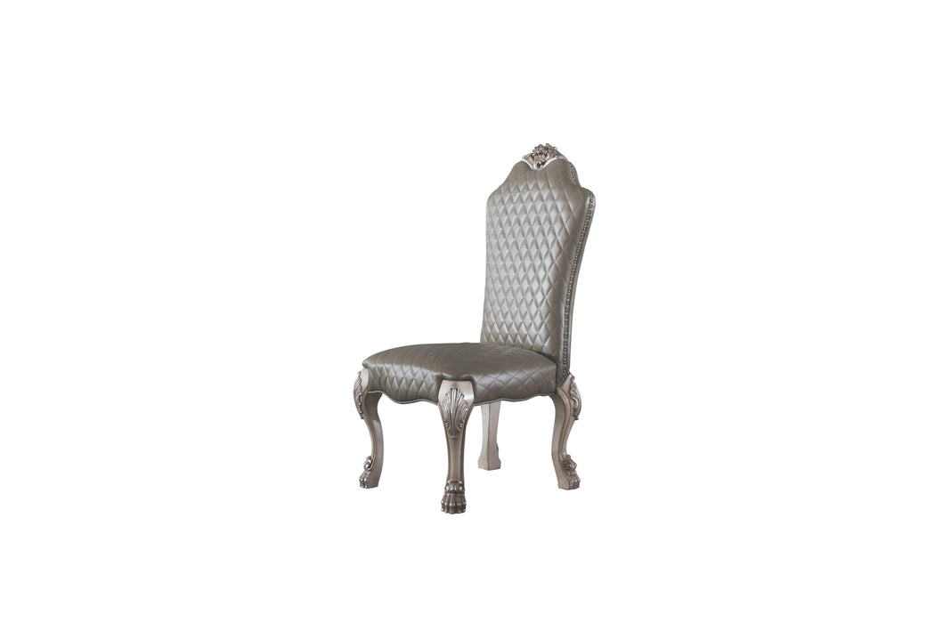 Dresden Vintage Bone White & PU Side Chair - U&U Home Budget Furniture (Carteret, NJ)