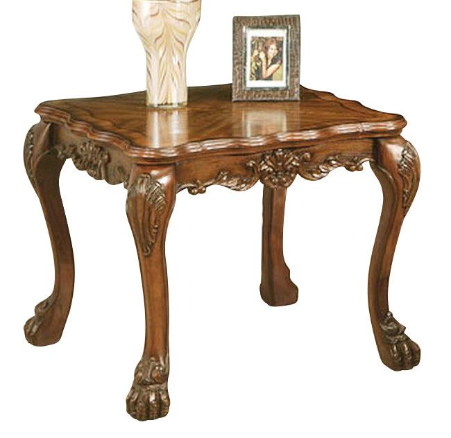 Acme Dresden Traditional End Table in Cherry Oak 12166 - U&U Home Budget Furniture (Carteret, NJ)