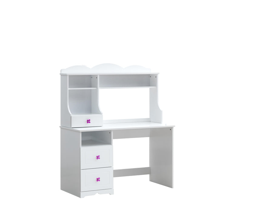 Meyer White Hutch - U&U Home Budget Furniture (Carteret, NJ)