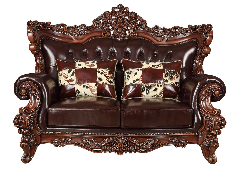Acme Furniture Forsythia Loveseat in Espresso 53071 - U&U Home Budget Furniture (Carteret, NJ)