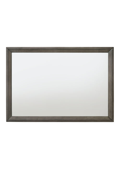 Escher Gray Oak Mirror - U&U Home Budget Furniture (Carteret, NJ)