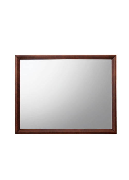 Ilana Brown Cherry Mirror - U&U Home Budget Furniture (Carteret, NJ)