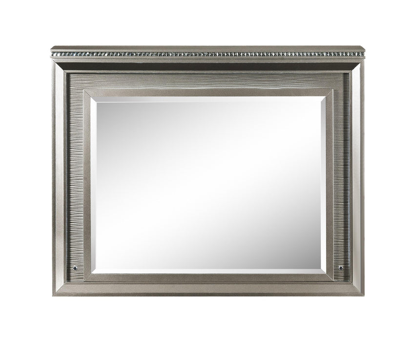 Sadie Dark Champagne Mirror (LED) - U&U Home Budget Furniture (Carteret, NJ)