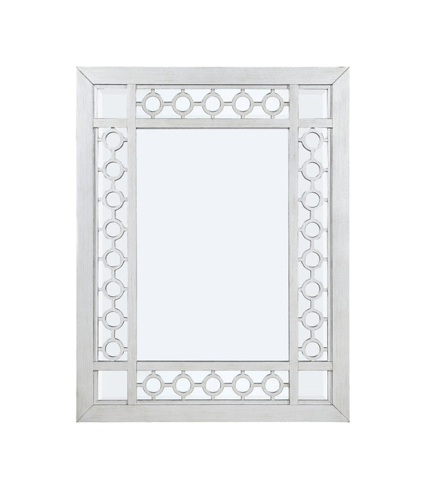 Varian Mirrored & Antique Platinum Mirror - U&U Home Budget Furniture (Carteret, NJ)