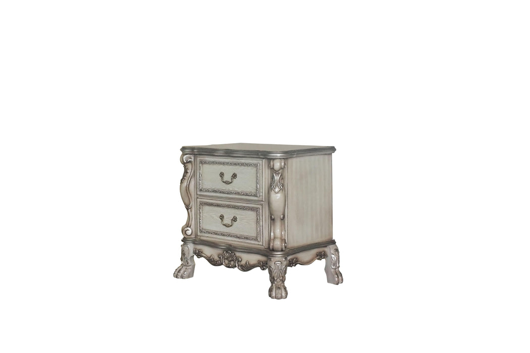 Dresden Vintage Bone White Nightstand - U&U Home Budget Furniture (Carteret, NJ)