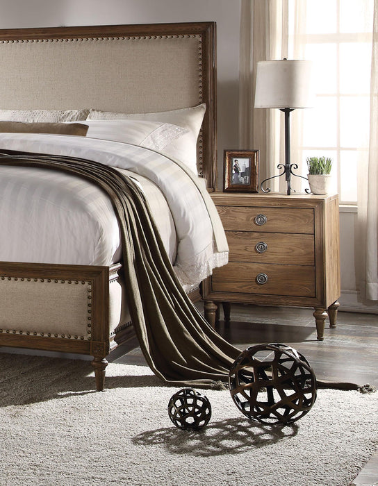 Inverness Reclaimed Oak Nightstand - U&U Home Budget Furniture (Carteret, NJ)