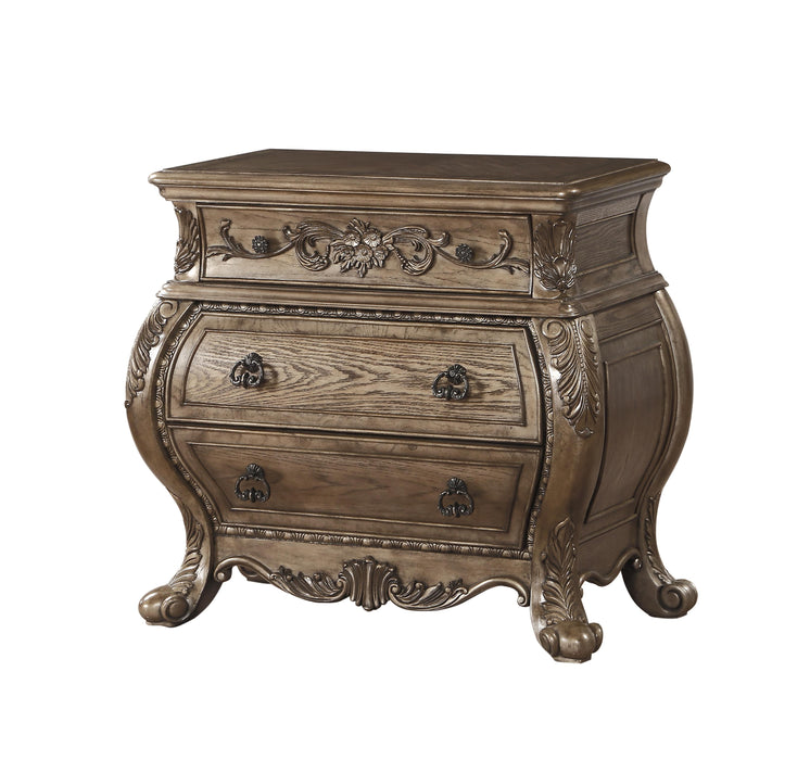 Ragenardus Vintage Oak Nightstand - U&U Home Budget Furniture (Carteret, NJ)