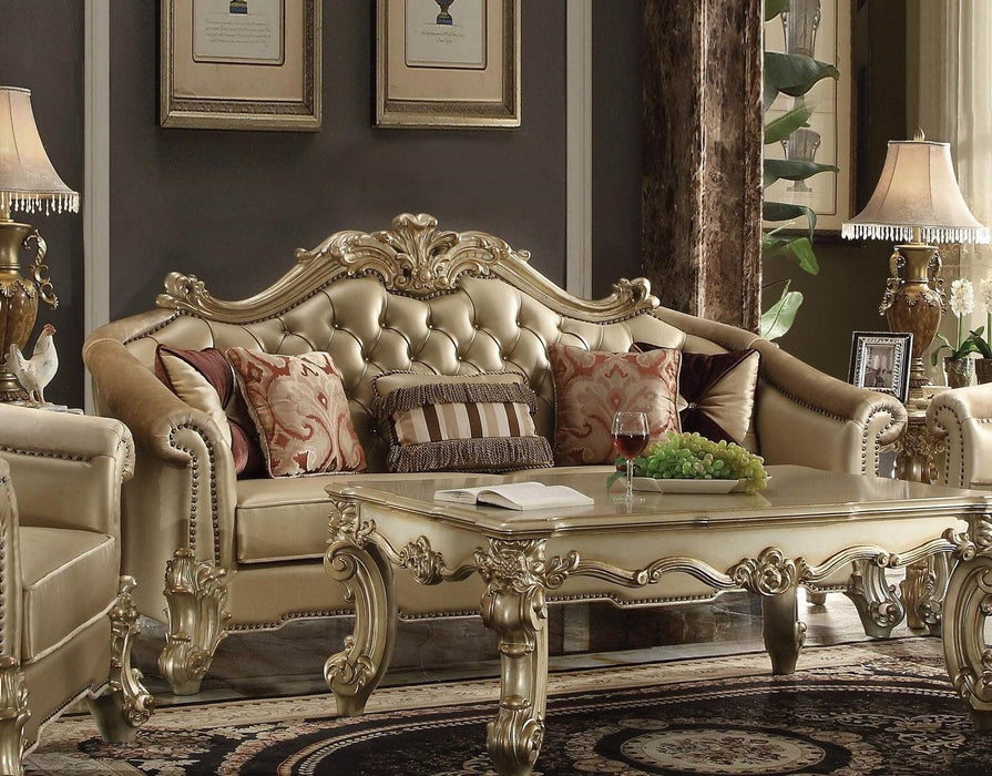 Acme Dresden Sofa in Gold Patina 53120 - U&U Home Budget Furniture (Carteret, NJ)