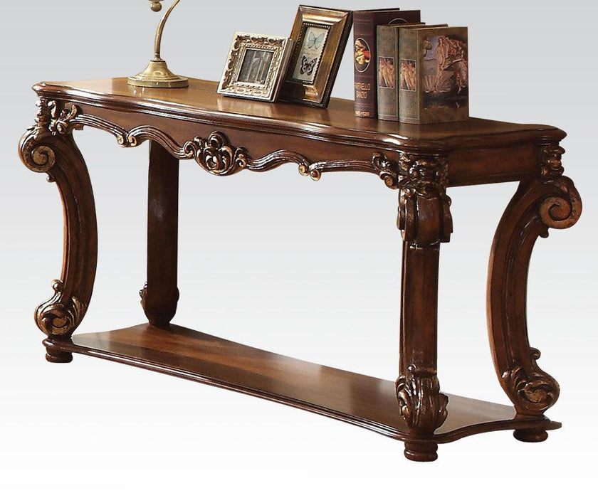 Acme Vendome Sofa Table in Cherry 82004 - U&U Home Budget Furniture (Carteret, NJ)