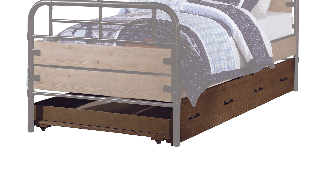 Adams Antique Oak Trundle (Twin) - U&U Home Budget Furniture (Carteret, NJ)