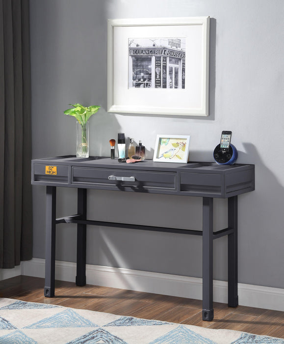 Cargo Gunmetal Vanity Desk - U&U Home Budget Furniture (Carteret, NJ)