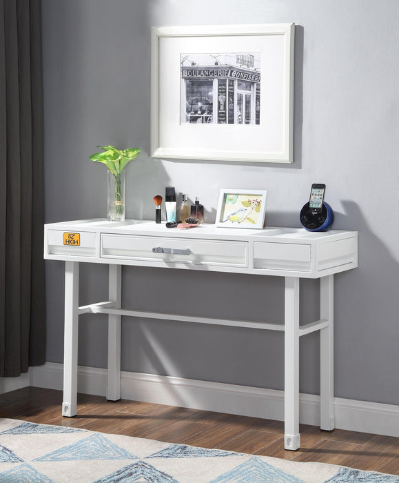 Cargo White Vanity Desk - U&U Home Budget Furniture (Carteret, NJ)