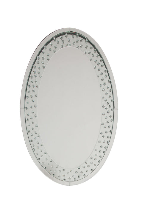 Nysa Mirrored & Faux Crystals Wall Decor - U&U Home Budget Furniture (Carteret, NJ)