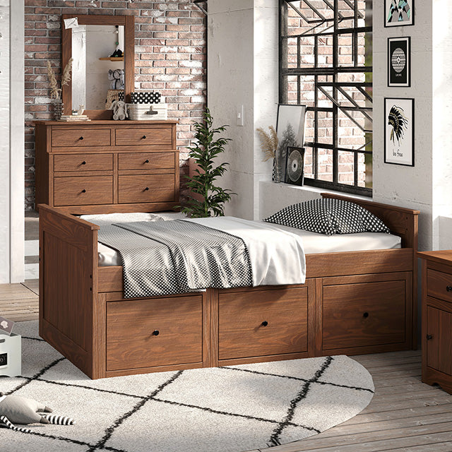 Marinos Twin Captain Bed - U&U Home Budget Furniture (Carteret, NJ)