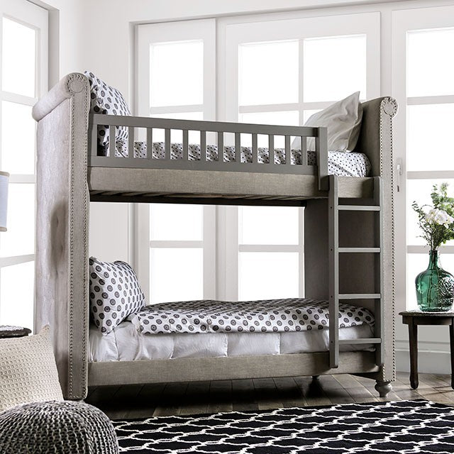 Sascha Twin/Twin Bunk Bed - U&U Home Budget Furniture (Carteret, NJ)