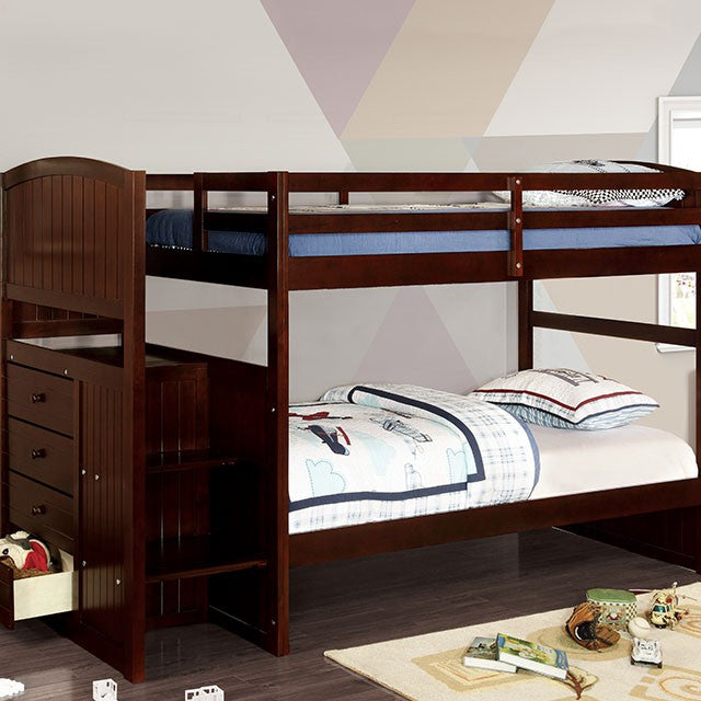Appenzell Twin/Twin Bunk Bed - U&U Home Budget Furniture (Carteret, NJ)