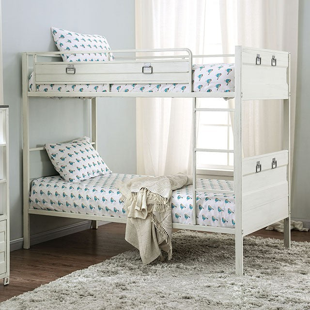 McCredmond Twin/Twin Bunk Bed - U&U Home Budget Furniture (Carteret, NJ)