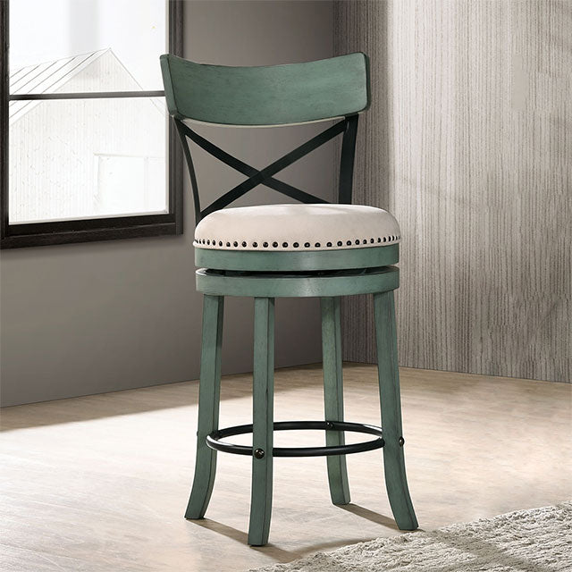 Clarence 24" Swivel Barstool (2/Box) - U&U Home Budget Furniture (Carteret, NJ)