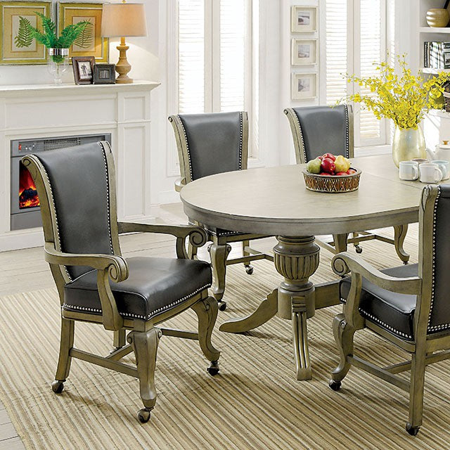 MELINA Gray Game Table - U&U Home Budget Furniture (Carteret, NJ)
