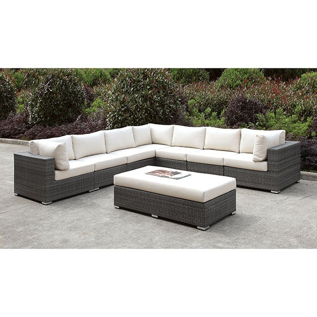 Somani LARGE L-Sectional + BENCH - U&U Home Budget Furniture (Carteret, NJ)