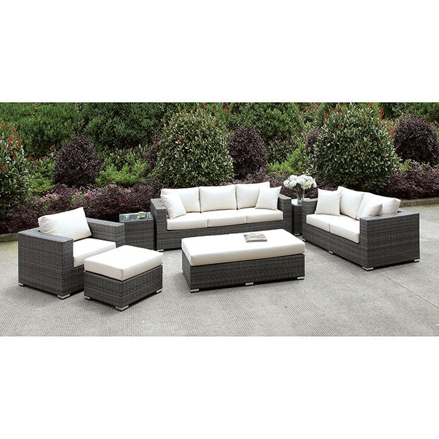Somani 3 PC SET + 2 End TableS + Ottoman + BENCH - U&U Home Budget Furniture (Carteret, NJ)