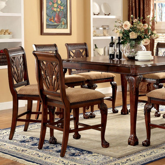 PETERSBURG II Cherry Counter Ht. Table - U&U Home Budget Furniture (Carteret, NJ)