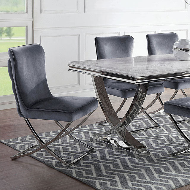 Wadenswil 7 Pc Dining Table Set - U&U Home Budget Furniture (Carteret, NJ)