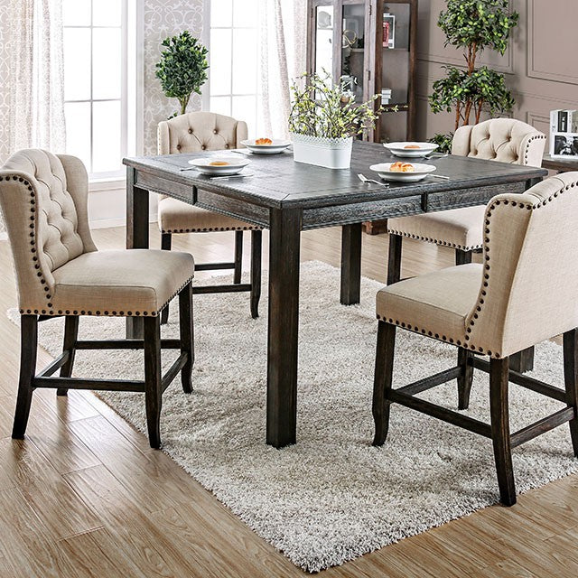 Sania 7 Pc Counter Ht Table Set - U&U Home Budget Furniture (Carteret, NJ)