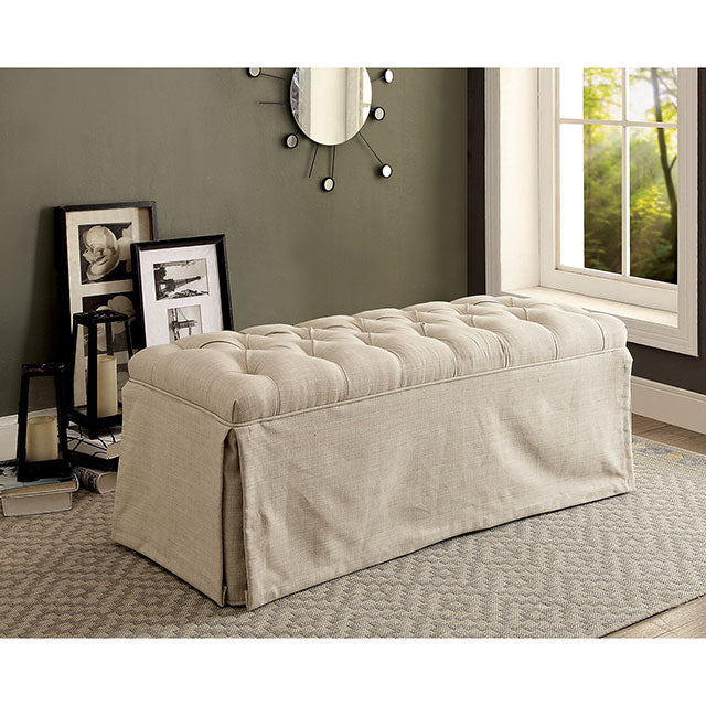Payson Bench Beige - U&U Home Budget Furniture (Carteret, NJ)