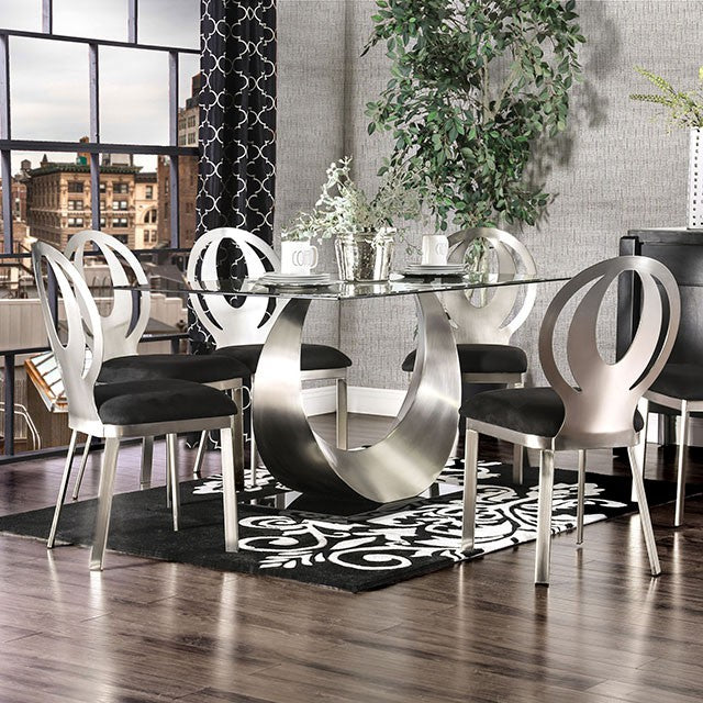Orla 7 Pc Dining Table Set - U&U Home Budget Furniture (Carteret, NJ)