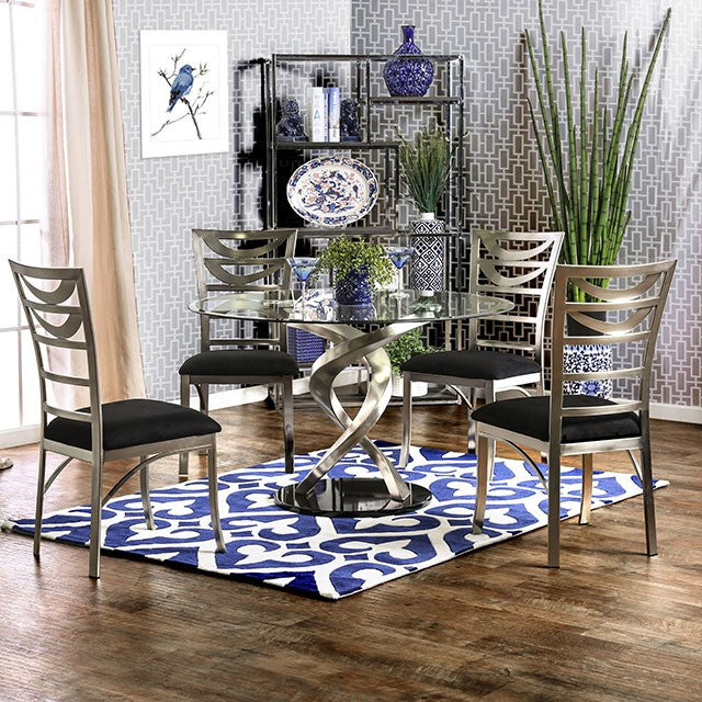 Roxo 5 Pc Dining Table Set - U&U Home Budget Furniture (Carteret, NJ)