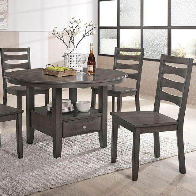 Caprice Dining Table Grey - U&U Home Budget Furniture (Carteret, NJ)