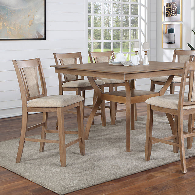 Upminster 7 Pc Counter Ht Table Set - U&U Home Budget Furniture (Carteret, NJ)