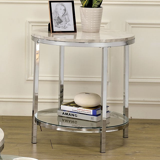 Shauna End Table - U&U Home Budget Furniture (Carteret, NJ)