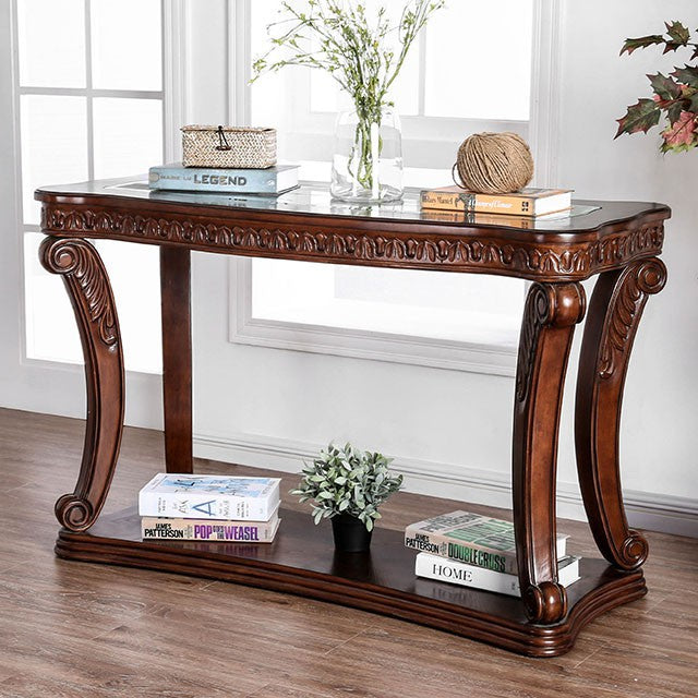 Walworth Dark Oak Sofa Table - U&U Home Budget Furniture (Carteret, NJ)