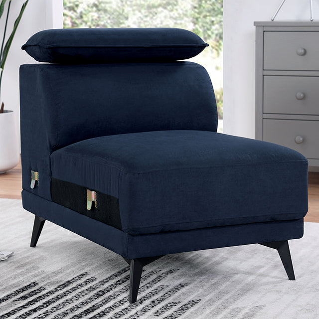 Napanee Armless Chair - U&U Home Budget Furniture (Carteret, NJ)