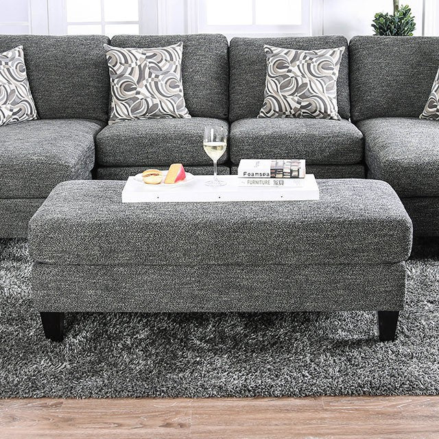 Lowry Ottoman - U&U Home Budget Furniture (Carteret, NJ)