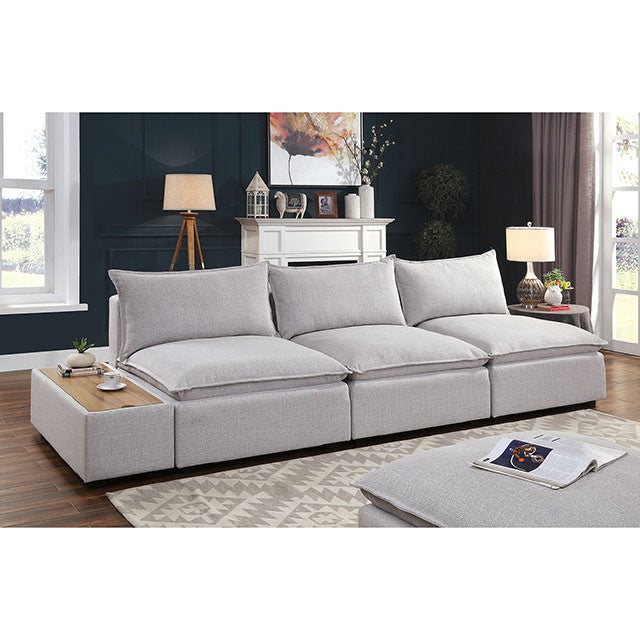 Arlene Sofa White - U&U Home Budget Furniture (Carteret, NJ)